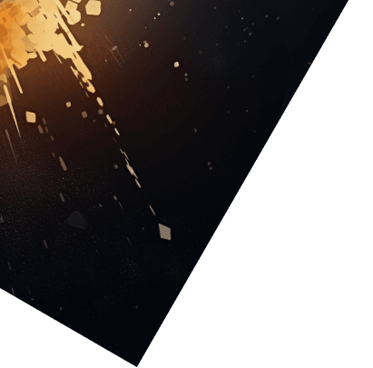 Abstract glowing top left decorative background for VX Mubinur portfolio